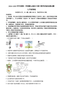 广东省佛山市南海区狮山镇初中九年级上学期期中教学质量检测物理试题（原卷版）-A4
