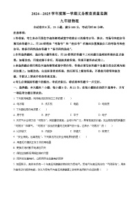 广东省开平市九年级上学期期末物理试卷（原卷版）-A4
