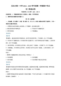 广东省茂名市第一中学九年级上学期期中考试物理试题（解析版）-A4