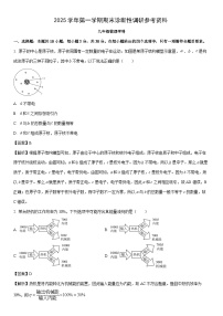 2025-2026学年广东省广州市越秀区九年级上学期1月期末物理试卷（解析版）