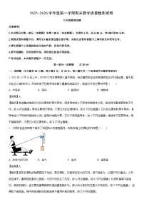 2025-2026学年陕西省渭南市高新区九年级上学期期末考试物理试卷（解析版）