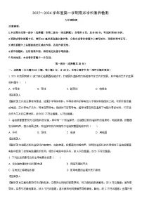 2025-2026学年陕西省安康市汉阴县九年级上学期1月期末物理试卷（解析版）