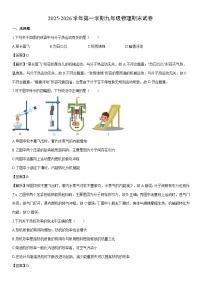 2025-2026学年河北省保定市莲池区九年级上学期期末考试物理试卷（解析版）