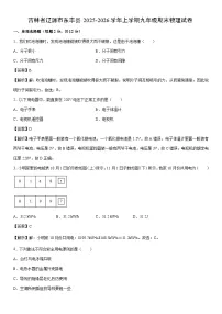 2025-2026学年吉林省辽源市东丰县上学期九年级期末物理试卷（解析版）