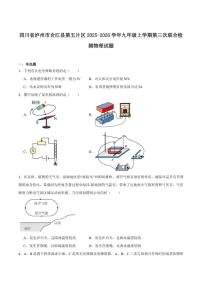 四川省泸州市合江县第五片区2026届九年级上学期第三次联合检测物理（含答案）试卷