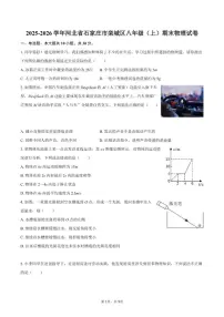 2025-2026学年河北省石家庄市栾城区八年级（上）期末物理试卷（含答案）