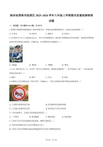 陕西省渭南市临渭区2025~2026学年八年级上学期期末质量检测物理试题（含答案）