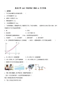 广东省广州市真光中学2025-2026学年八年级上学期10月月考物理试题（学生版）
