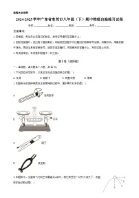 广东省东莞市八年级下学期期中物理自编练习试卷-A4
