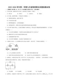 2025-2026学年甘肃省武威第十七中学等学校九年级上学期期末质量检测物理试卷（含答案）