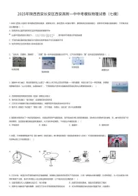 2025年陕西西安长安区西安高新一中中考模拟物理试卷（七模）（有答案解析）