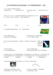 2025年陕西西安长安区西安高新一中中考模拟物理试卷（八模）（有答案解析）