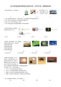 2025年陕西西安碑林区西安市铁一中学中考一模物理试卷（有答案解析）