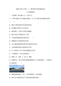 2025-2026学年四川省绵阳市游仙区八年级上学期1月期末物理试题（含答案）