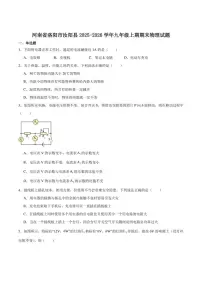 2026届河南省洛阳市汝阳县九年级上学期1月期末考试物理试卷（含答案）