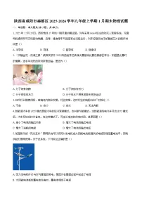 陕西省咸阳市秦都区2025-2026学年九年级上学期1月期末物理试题-自定义类型