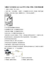 安徽省六安市霍邱县2025-2026学年九年级上学期2月期末物理试题-自定义类型
