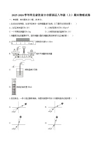 2025-2026学年河北省张家口市桥西区八年级（上）期末物理试卷-自定义类型