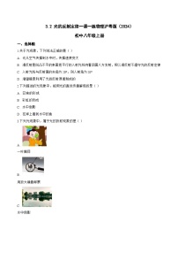 初中物理沪粤版（2024）八年级上册（2024）光的反射定律课后复习题