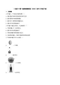 初中物理教科版（2024）八年级下册（2024）重力精练