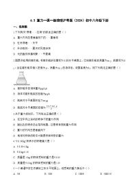 初中物理沪粤版（2024）八年级下册（2024）重力当堂达标检测题