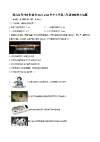 湖北省荆州市松滋市2025-2026学年上学期八年级物理期末试题-自定义类型