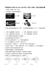 河南省新乡市封丘县2025-2026学年八年级上学期2月期末物理试题-自定义类型