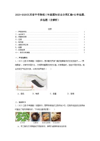 2023-2025江西省中考物理三年真题知识点分类汇编-02单选题、多选题（含解析） (1)