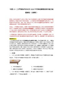 专题13-二力平衡条件的应用-2026中考物理解题思路突破及真题演练（含解析全国通用版）