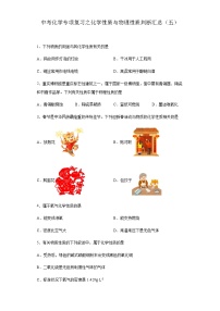 中考化学一轮复习专项巩固练习 化学性质与物理性质判断汇总（五）（含答案解析）