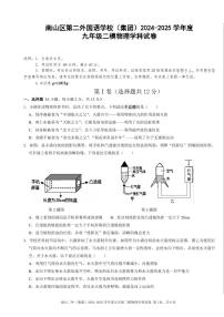 2025年深圳市南山区第二外国语学校集团中考二模物理试卷含答案