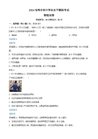 2024年陕西省宝鸡市中考模拟物理试题（解析版）