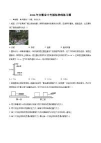 2026年安徽省中考模拟物理练习题-自定义类型