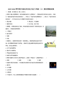 2025-2026学年四川省达州市达川区八年级（上）期末物理试卷-自定义类型