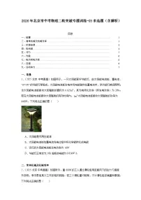 2026年北京市中考物理二轮突破专题训练-03多选题（含解析）