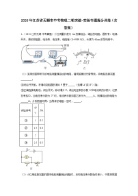 2026年江苏省无锡市中考物理二轮突破-实验专题提分训练（含答案）