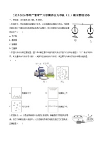 2025-2026学年广东省广州市南沙区九年级（上）期末物理试卷-自定义类型