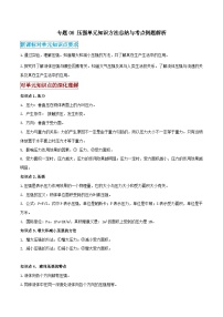 2026中考物理二轮复习专题06 压强单元应知应会练习（解析版）