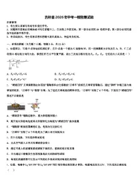 吉林省2026年中考一模物理试题（含答案解析）