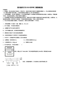 四川省内江市2026年中考二模物理试题（含答案解析）