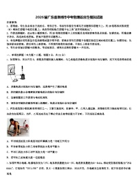 2026届广东省潮州市中考物理适应性模拟试题（含答案解析）