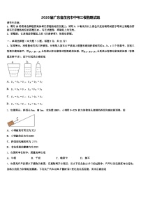 2026届广东省茂名市中考三模物理试题（含答案解析）