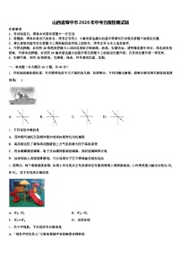 山西省晋中市2026年中考五模物理试题（含答案解析）