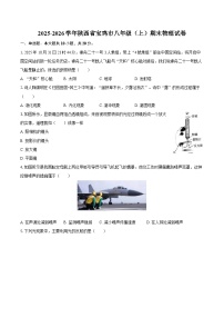 2025-2026学年陕西省宝鸡市八年级（上）期末物理试卷-自定义类型