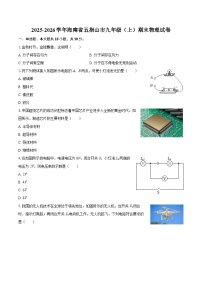 2025-2026学年海南省五指山市九年级（上）期末物理试卷-自定义类型