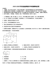 2025-2026学年河南省濮阳市中考物理押题试卷（含答案解析）
