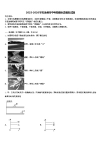 2025-2026学年徐州市中考物理全真模拟试题（含答案解析）