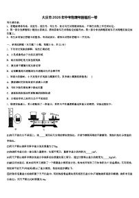 大庆市2026年中考物理考前最后一卷（含答案解析）