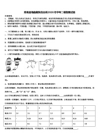 青海省海南藏族自治州2026年中考二模物理试题（含答案解析）