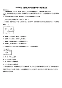 2026年四川省凉山彝族自治州中考三模物理试题（含答案解析）